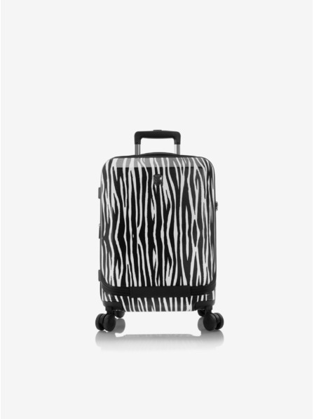 Heys Schwarz-weißer Reisekoffer mit Tiermuster Heys EZ Fashion S Zebra