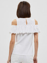 Moodo Weiß Damen Bluse Moodo