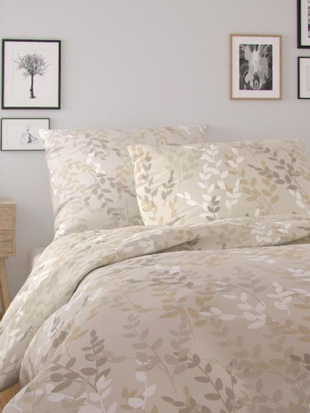 Kvalitex NORDIC COLLECTION verlängerte Baumwollbettwäsche 140x220, 70x90cm ASTRID