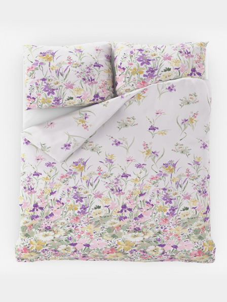 Kvalitex Französische Baumwollbettwäsche PROVENCE COLLECTION 200x200, 70x90cm ISABEL lila