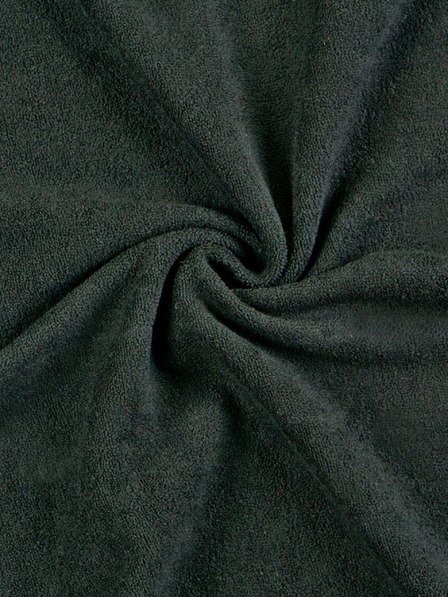 Kvalitex Frottee-Spannbettlaken 220x200cm schwarz Kvalitex