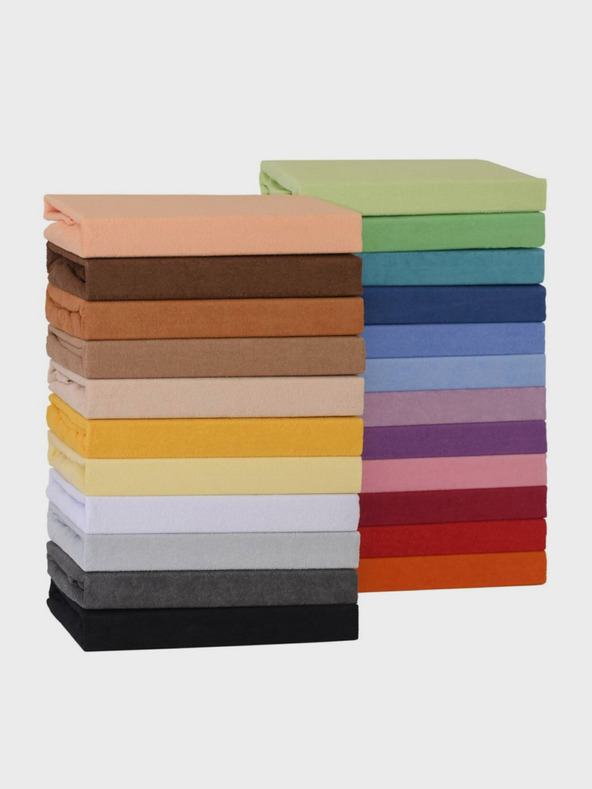 Kvalitex Frottee-Spannbettlaken 160x200cm beige Kvalitex