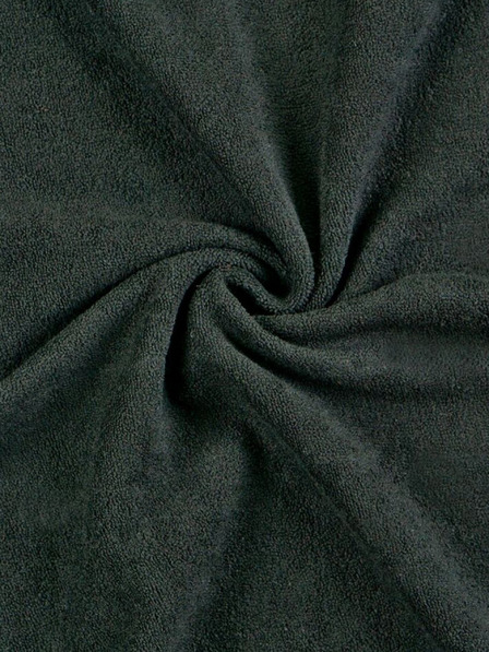 Kvalitex Frottee-Spannbettlaken 140x200cm schwarz Kvalitex