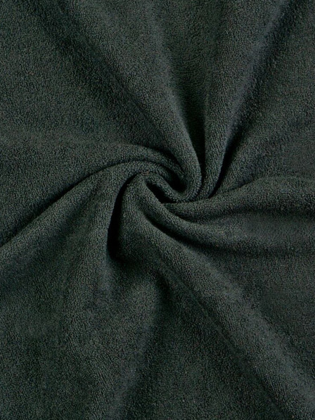 Kvalitex Frottee-Spannbettlaken Einzelbett 90x200cm schwarz Kvalitex