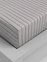 Kvalitex Baumwoll-Spannbettlaken 200x200cm violett gestreift Kvalitex