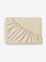 Kvalitex Flanell-Stretchbettlaken 100x200cm hellbeige