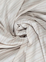 Kvalitex Baumwoll-Spannbettlaken 100x200cm beige gestreift Kvalitex