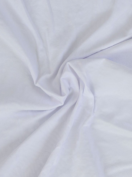 Kvalitex Jersey Einzelblatt mit Lycra 120x200cm weiß Kvalitex