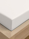 Kvalitex Jersey Einzelblatt mit Lycra 120x200cm weiß Kvalitex