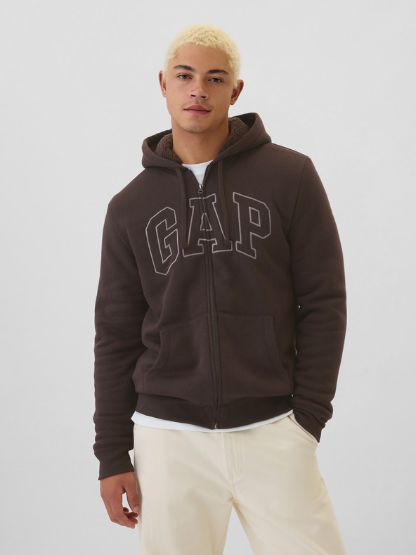GAP Sherpa-Sweatshirt mit Logo GAP