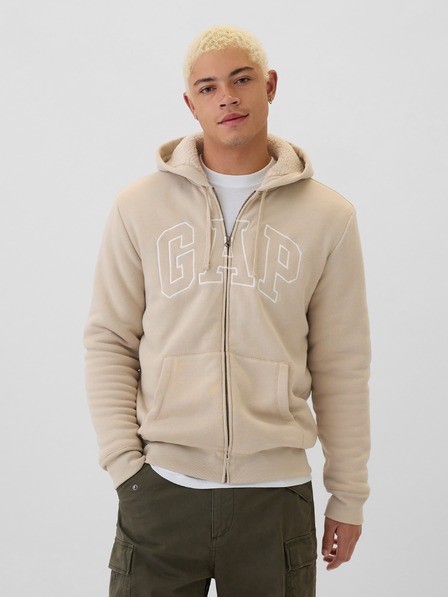 GAP Sherpa-Sweatshirt mit Logo GAP