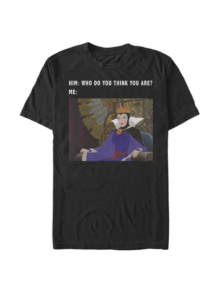 ZOOT.Fan Schwarzes Herren Disney Evil Queen Meme T-Shirt