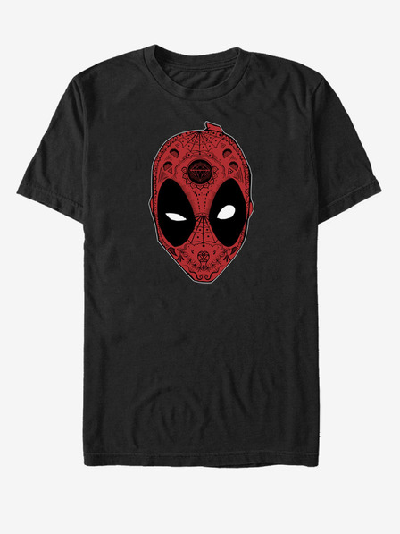 ZOOT.Fan Schwarzes unisex Marvel Deadpool Sugar Skull T-Shirt