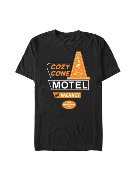 ZOOT.Fan Schwarzes Herren T-Shirt Pixar Cozy Cone Motel