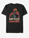 ZOOT.Fan Schwarzes unisex Marvel No One Cares T-shirt