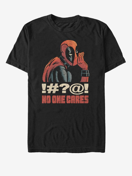 ZOOT.Fan Schwarzes unisex Marvel No One Cares T-shirt