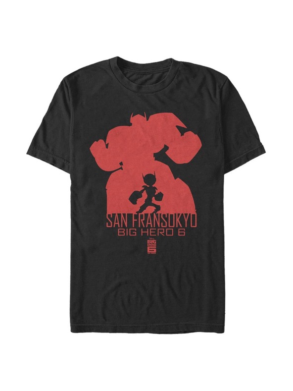 ZOOT.Fan Schwarzes Herren Disney Silhouette Baymax T-Shirt