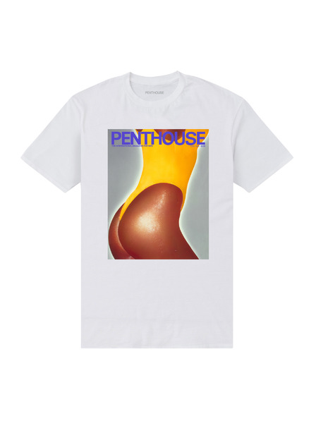 ZOOT.Fan Weißes T-shirt Penthouse Penthouse 1986 Abdeckung