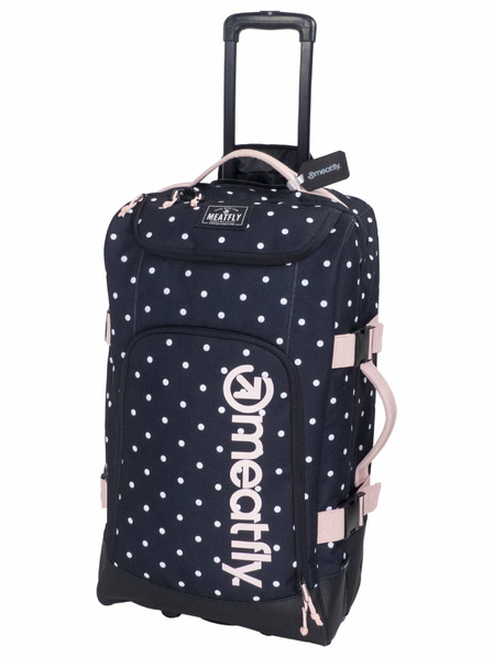 Meatfly Meatfly Koffer Contin White Dot / Powder Pink | Schwarz | Volumen 100 L