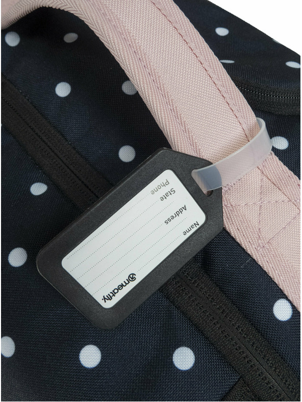 Meatfly Meatfly Koffer Contin White Dot / Powder Pink | Schwarz | Volumen 100 L