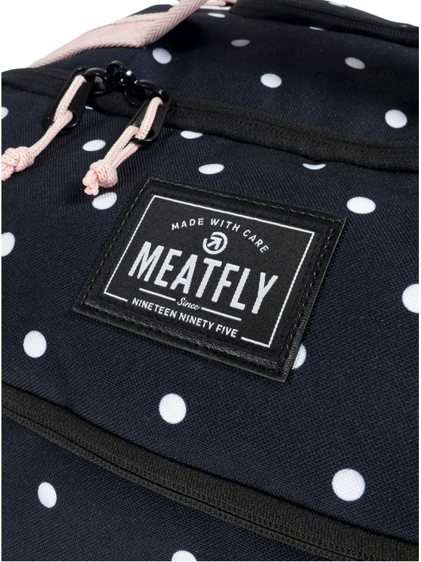 Meatfly Meatfly Koffer Contin White Dot / Powder Pink | Schwarz | Volumen 100 L