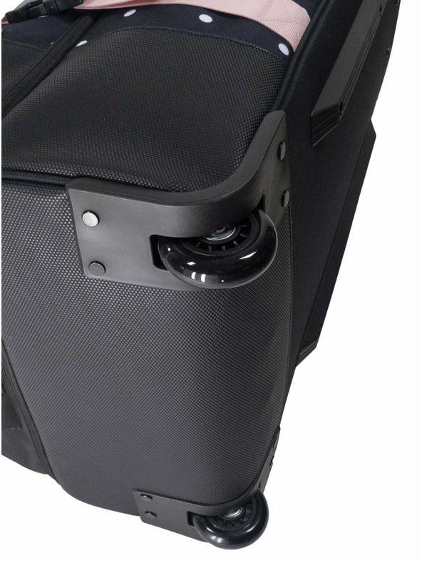 Meatfly Meatfly Koffer Contin White Dot / Powder Pink | Schwarz | Volumen 100 L