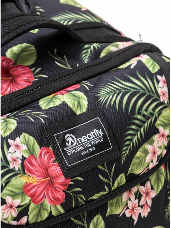 Meatfly Meatfly Koffer Contin Black Tropical | Schwarz | Volumen 100 L