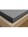 Kvalitex Jersey Spannbettlaken mit Lycra 160x200cm dunkelgrau Kvalitex