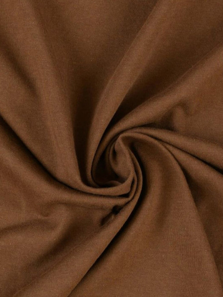 Kvalitex Jersey Bettlaken 140x200cm dunkelbraun