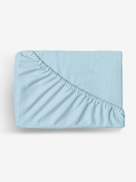 Kvalitex Flanell Spannbetttuch 140x200cm hellblau