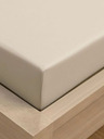 Kvalitex Jersey Bettlaken mit Lycra 120x200cm hellbeige