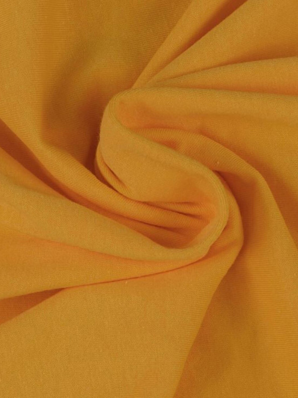 Kvalitex Jersey Bettlaken 160x200cm tiefgelb Kvalitex