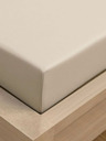 Kvalitex Jersey Einzelblatt mit Lycra 180x200cm hellbeige Kvalitex