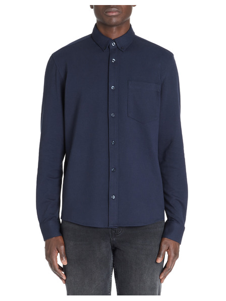 Celio Dunkelblaues Herrenhemd Celio Lapic