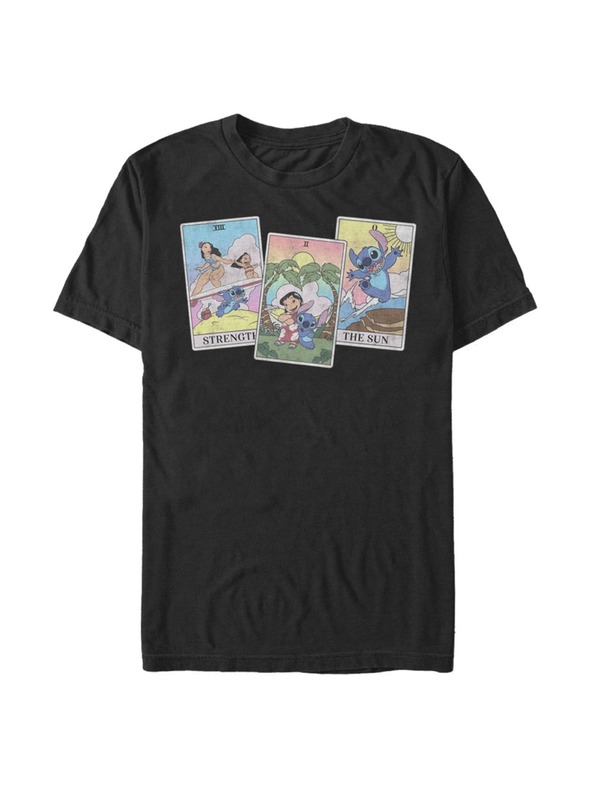ZOOT.Fan Schwarzes Herren-T-Shirt Disney LILO STITCH TAROT
