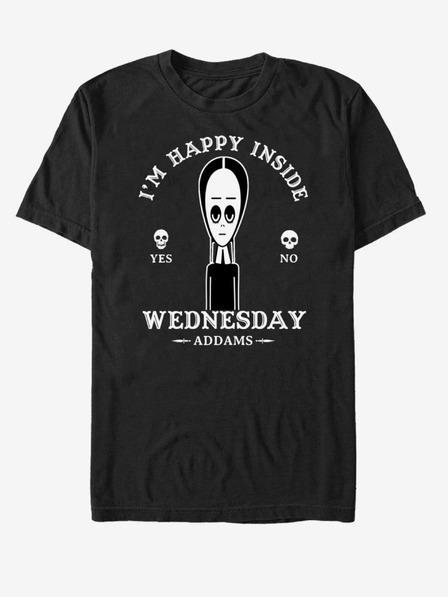 ZOOT.Fan Schwarzes Unisex-T-Shirt ZOOT.Fan MGM Wednesday Macabe