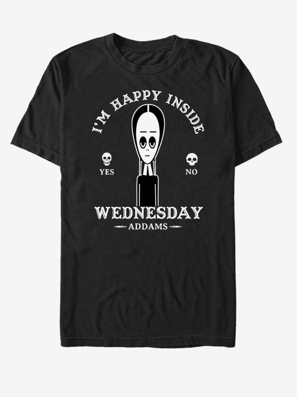 ZOOT.Fan Schwarzes Unisex-T-Shirt ZOOT.Fan MGM Wednesday Macabe