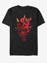 ZOOT.Fan Schwarzes Unisex-T-Shirt Star Wars Maul Face