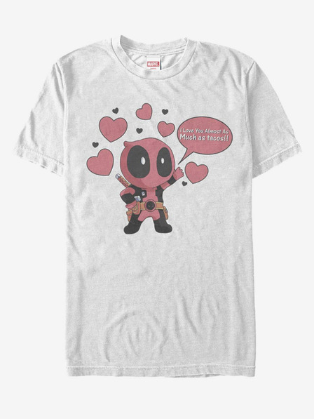 ZOOT.Fan Weißes Unisex T-Shirt Marvel Love Tacos