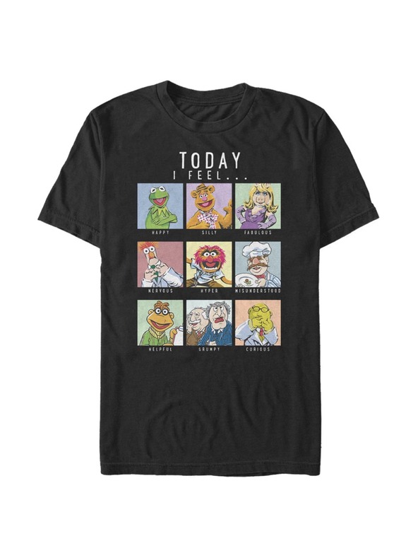 ZOOT.Fan Schwarzes Herren Disney Classics Muppet Mood T-Shirt