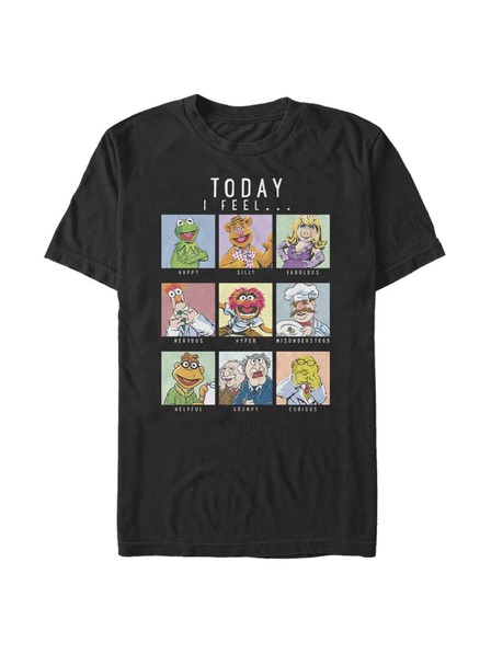ZOOT.Fan Schwarzes Herren Disney Classics Muppet Mood T-Shirt