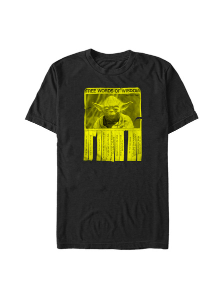 ZOOT.Fan Schwarzes Herren Star Wars Words of Wisdom T-Shirt