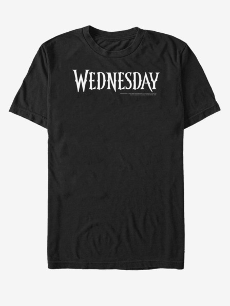 ZOOT.Fan Schwarzes Unisex-T-Shirt MGM Wednesday Logo