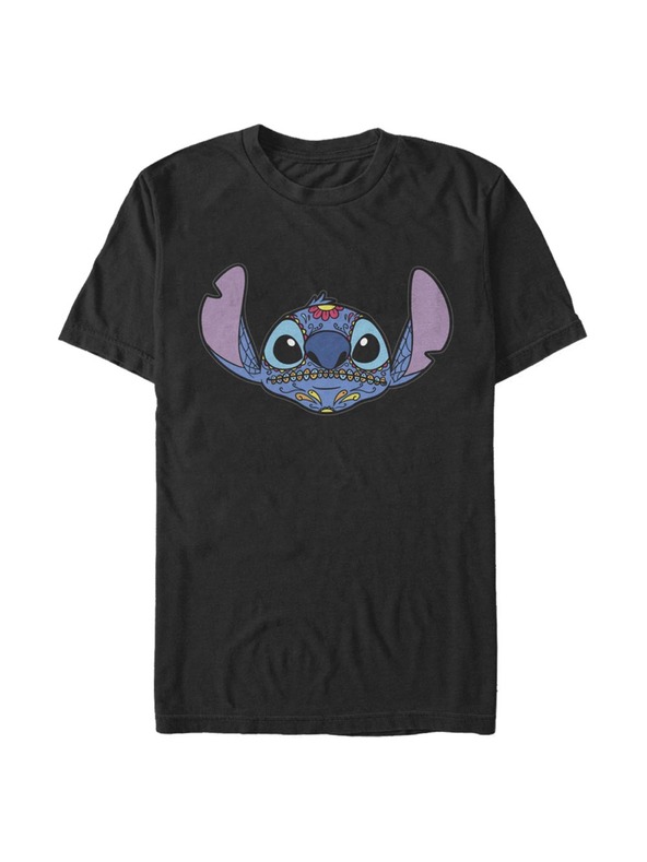 ZOOT.Fan Schwarzes Herren T-Shirt Disney Classics SUGAR SKULL STITCH