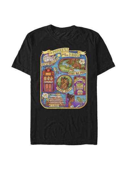 ZOOT.Fan Schwarzes Herren Disney MAP T-Shirt