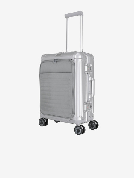 Travelite Travelite Next 4w S Fronttasche Silber Reisekoffer