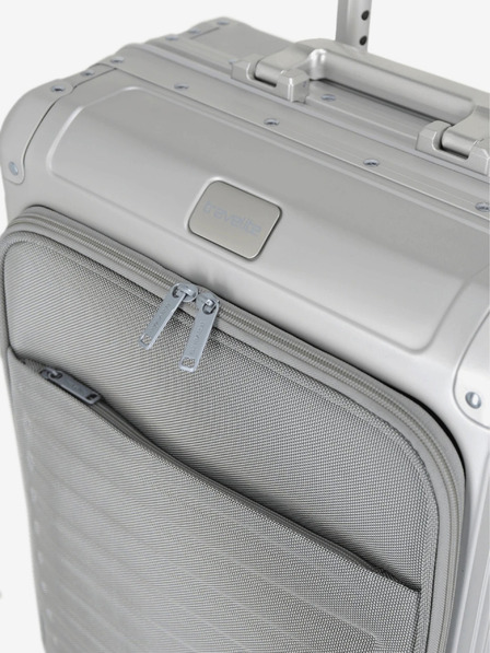 Travelite Travelite Next 4w S Fronttasche Silber Reisekoffer