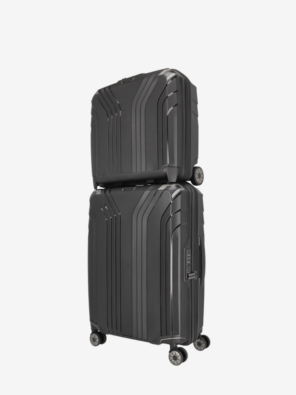 Travelite Schwarzer Travelite Elvaa 2w Business-Rollkoffer