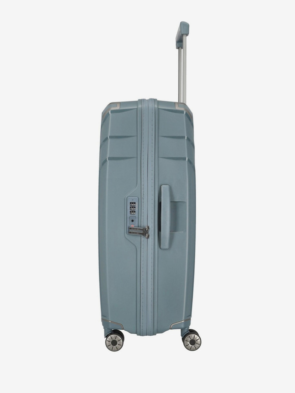 Travelite Dreier-Set Travelite Elvaa 4w S,M,L Reisekoffer in grau blau