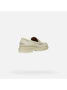 Geox Cremefarbene Damen-Mokassins Geox Spherica EC1
